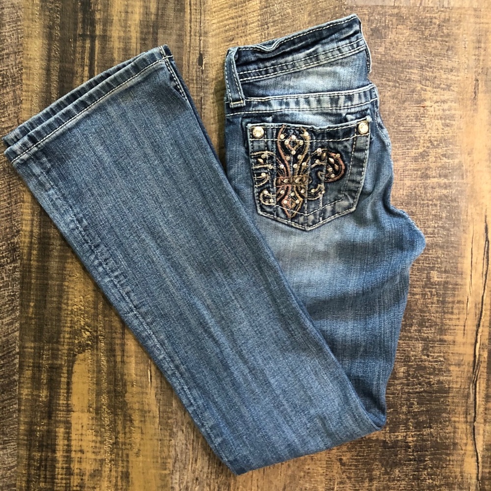 Girls Miss Me bootcut jeans